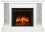 Каминокомплект: Портал Avignon сланец серый, шпон белый с очагом Royal Flame Vision 23 EF LED FX