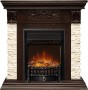 Каминокомплект: Портал Luxemburg STD темный дуб с очагом Royal Flame Fobos FXM Black RC