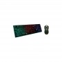 Проводной комплект клавиатура + мышь Nakatomi KMG-2305U RGB Led (USB) Black