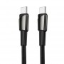 USB кабель Deppa Type-C - Type-C Black 140Вт (1.5м) 72527