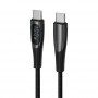 USB кабель Deppa Type-C - Type-C Black 100Вт (1.5м) 72528