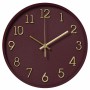 Часы настенные Рубин круг d=28см, открытая стрелка, корпус темно-вишневый, "Классика"