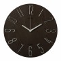 Часы настенные Рубин d=30см, корпус коричневый+серебро "Классика"