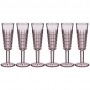 Набор бокалов для шампанского Lefard 694-004 Графика "Muza Color" 6шт 150мл