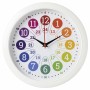 Часы настенные Рубин детские круг d=29см, корпус белый, развивающие "Время учиться"