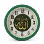 Будильник Рубин кварц d=15см, корпус зеленый "Молитва"