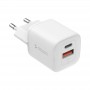 СЗУ Deppa USB + Type-C PD 3,0 QC 4.0+ GaN 20Вт White 11490