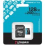Карта флеш-памяти Kingston microSDXC 128GB Class10 Canvas Go Plus A2 U3 V30 + ADP