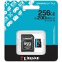Карта флеш-памяти Kingston microSDXC 256GB Class10 Canvas Go Plus A2 U3 V30 + ADP