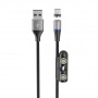 USB кабель магнитный OLMIO MagCable 3in1 USB2.0 - microUSB/typeC/8-pin 1.2м 3А