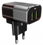 СЗУ LDNIO A2206 2xUSB 12W + Кабель Type-C (Black+Red)