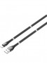 USB кабель Type-C LDNIO LS511 Neylon (Магнитная оплетка,2.4A, 1m) Black