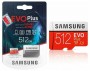 Карта флеш-памяти Samsung microSD Evo Plus 512Gb Cl10+ADP