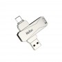 USB накопитель 128Gb USB3.0 Netac U782C Dual Type-C+USB Silver
