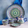 Чайный набор Шафран Риштанская Керамика 9 предметов 2245461