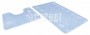 Набор ковриков д/в Shahintex АКТИВ icarpet 50*80+50*40 001 голубой 11