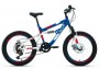 Велосипед Altair MTB FS 20 D (20" 6 ск. рост 14") 2022 синий/красный