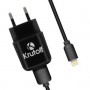 СЗУ Krutoff CH-02L 1xUSB 1A + кабель Lightning (Black)