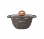 Кастрюля Kukmara Granit ultra black-gold 3 л кгбг32а