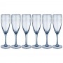 Набор бокалов для шампанского Lefard Light Blue Ренесанс 6 шт 170 мл 194-607