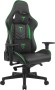 Игровое кресло T-Line Leader (Экокожа) Black+Green