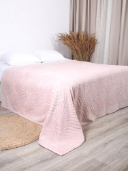 Покрывало Mona Liza Palm 200х220 жаккард велюр пудровый АШ500520/3