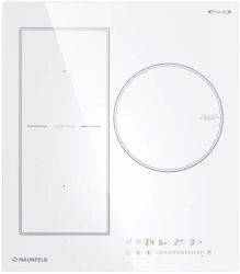 Встраиваемая варочная панель Индукционная Maunfeld CVI453SBWH Inverter, 45 см, цвет Белый