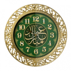 Часы настенные Рубин Молитва d-39,5см золотой ажурные 4051-110