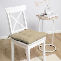 Подушка для стула Самойловский Текстиль 40/40 с тафтингом Бежевая 927796