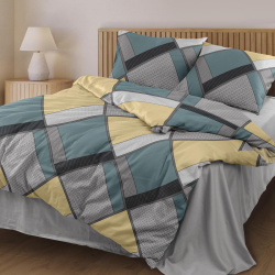 КПБ 2 сп Любимый дом Ритмы 70/70 Бязь A18014