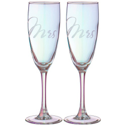 Набор бокалов для шампанского Lefard Мистер и миссис 2 пр. 170 мл 194-894