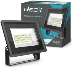 Прожектор NEOX ДДО-8  20W(2100lm) 6500K 6K 105x120x27