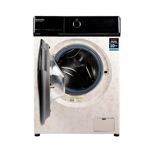 Стиральная машина с фронтальной загрузкой Smile SWMSW8MB1400, Max загрузка - 8кг, Max отжим - 1 400об/мин., цвет Бежевый мрамор