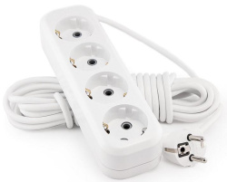 Сетевой удлинитель LUX У4-Е-02 4-местный с з/к (250В,16А,2м)