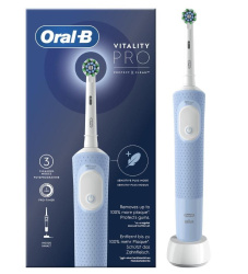 Электрическая зубная щетка ORAL-B Vitality Pro D103.413.3 VAPOR BLUE ProtectXClean 3 режима, тип 3708
