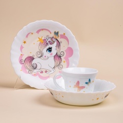 Набор посуды детский Pars Opal Unicorn 118730