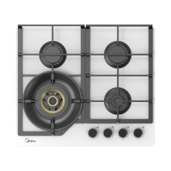Встраиваемая варочная панель Газовая Midea MG697VGW, 60 см, цвет Белый