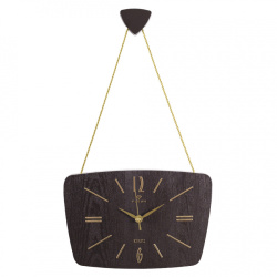 Часы настенные Рубин Ретро 27х18см коричневый+золото 2618-004