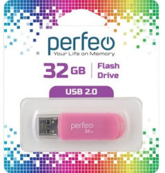 USB накопитель 32Gb USB2.0 Perfeo C03 Pink