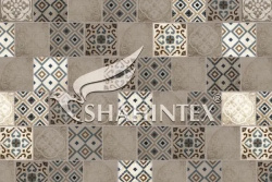 Коврик Shahintex влаговпитывающий Digital Print Плитка 50х80 серо-бежевый 815753