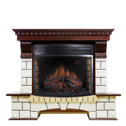 Каминокомплект: Портал Pierre Luxe темный дуб с очагом Royal Flame Dioramic 28 LED FX