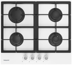 Встраиваемая варочная панель Газовая Hotpoint HG 61F/WH, 58,5 см, цвет Белый