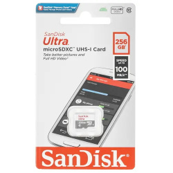 Карта флеш-памяти SanDisk microSD Ultra 256Gb Class 10 UHS-I
