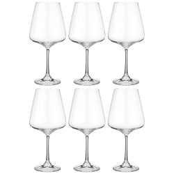 Набор бокалов для вина Crystal Bohemia Naomi/Corvus 6 пр. 570 мл 669-257