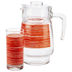 Набор питьевой Luminarc Brus Mania red 7 пр. P7452