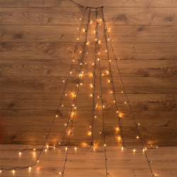 Гирлянда елочная с кольцом Neon Night 7 нитей по 1,5 м теплый белый 235-076