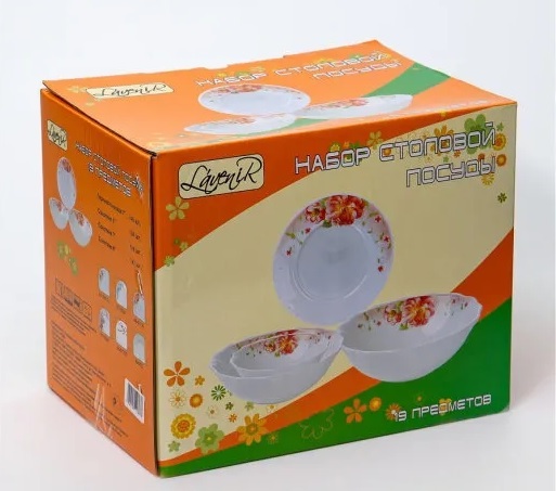 Набор столовый Lavenir Шиповник 19 пр. 192-47125