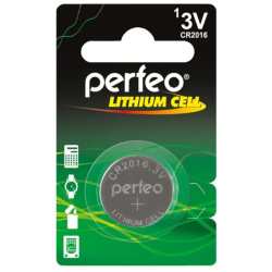 Эл.питания Perfeo CR2016/1BL Lithium