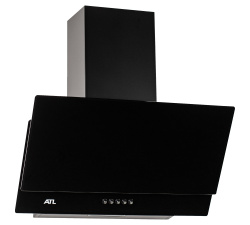 Вытяжка наклонная, настенная, ATL 3488 60 см, цвет Чёрный, ширина 60см.
