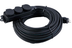 Удлинитель силовой АТОМ КГ 3500 Вт 3 гнезда на рамке 20м (c/з) 50028